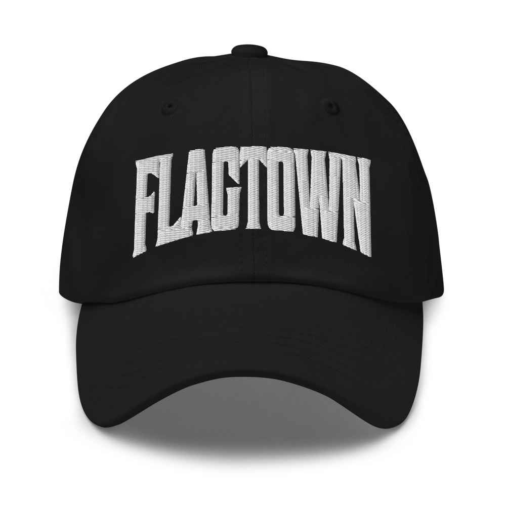 Flagtown New Jersey NJ Embroidered Dad Hat
