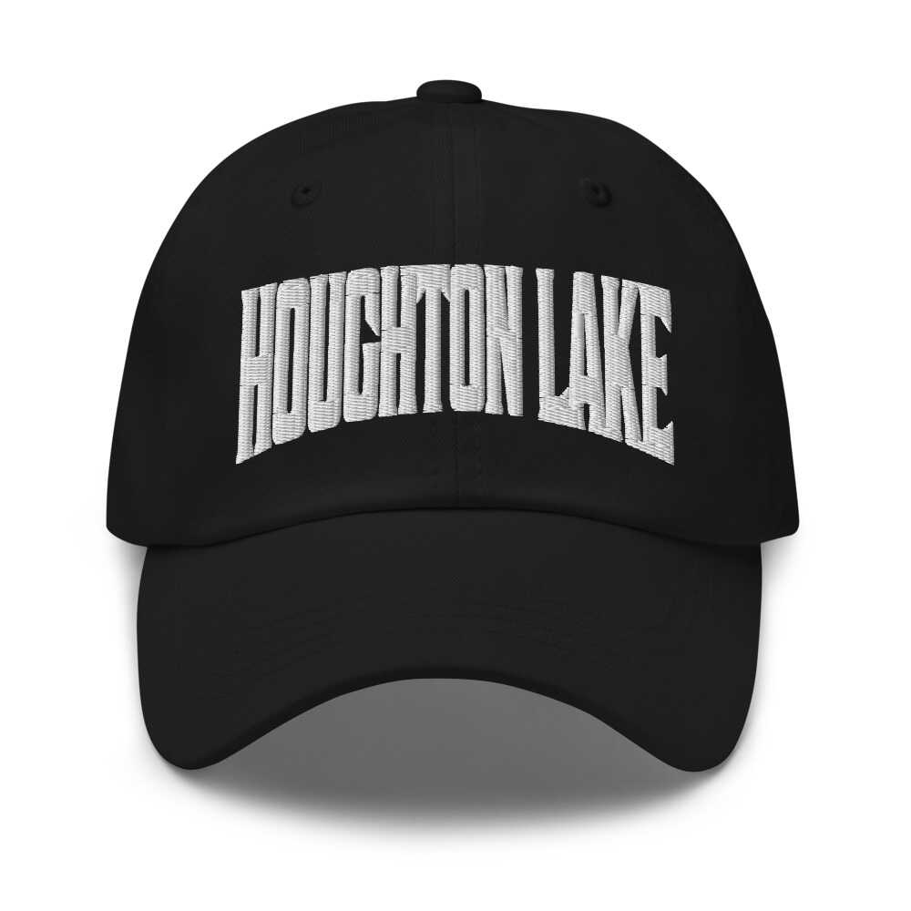 Houghton Lake Michigan MI Embroidered Dad Hat