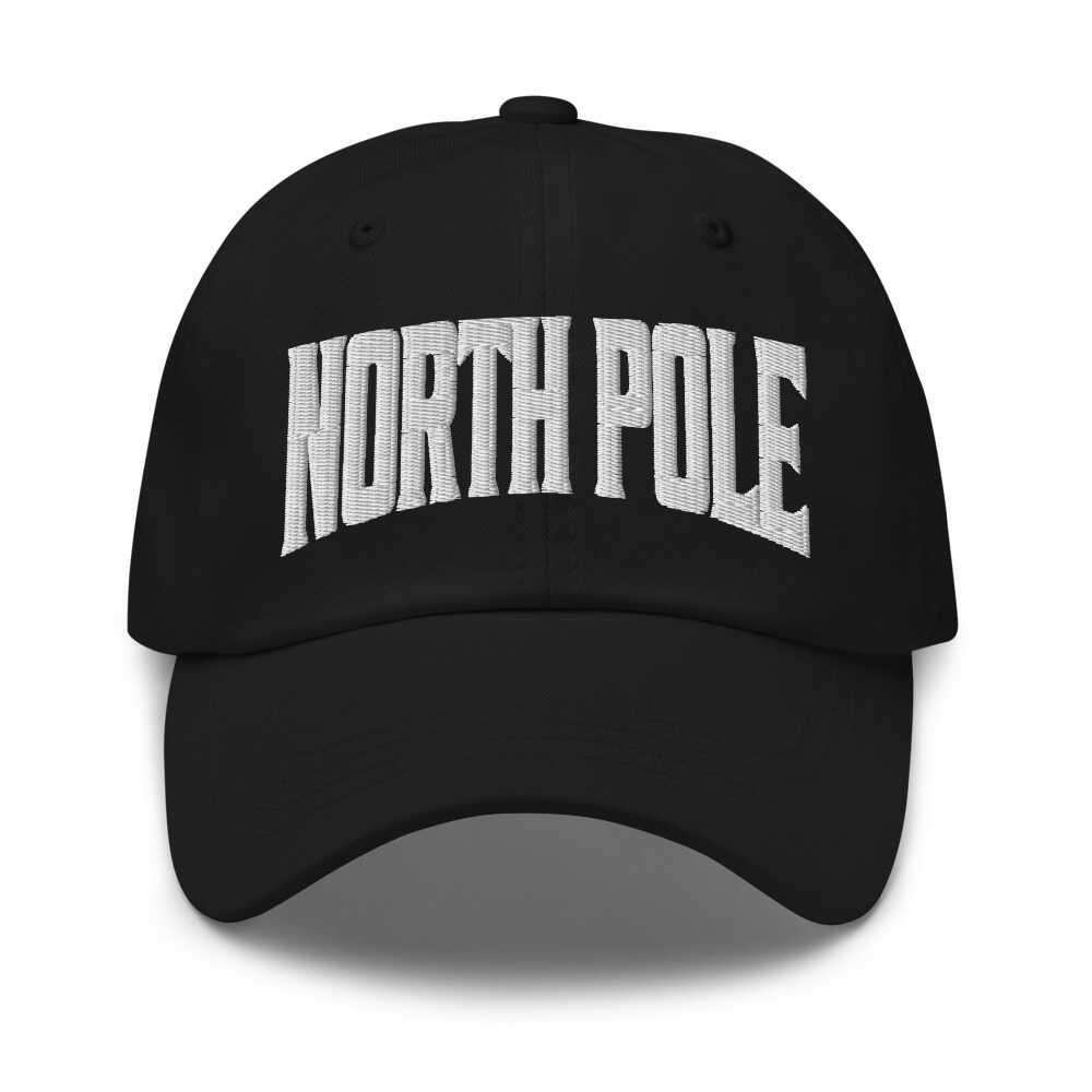 North Pole Alaska AK Embroidered Dad Hat